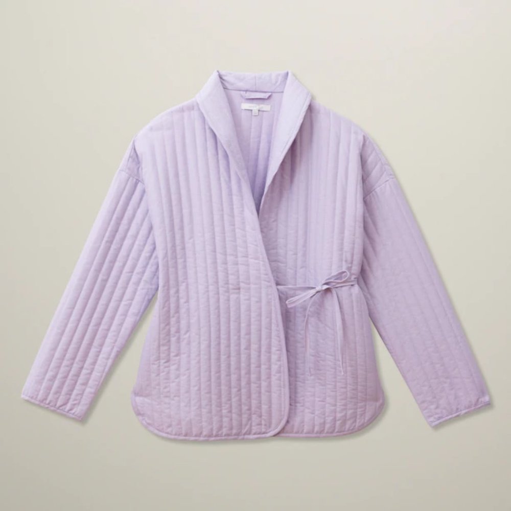 NWT Love & Lore L/XL Indigo Organic Quilted House Coat